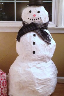 Снежен човек Papier Mache