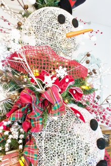 Плетена хартия снежен човек