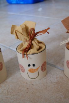 Подарък хартия снежен човек