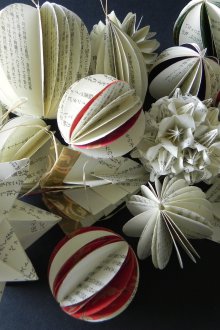 Играчки за коледно дърво от хартия