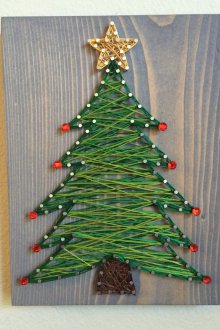 Новогодишни занаяти от нишки