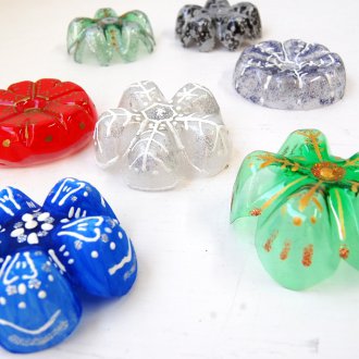 Пластмасови снежинки за бутилки