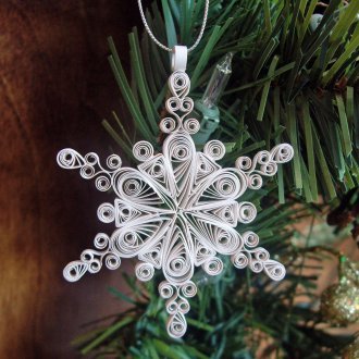 Квилинг снежинка