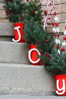 Стълби за коледна украса