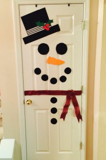 Нова година стикери на вратата