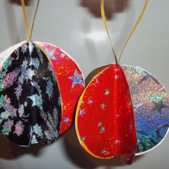 Декорация за коледно дърво от хартия