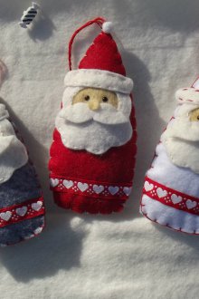 Украси за коледно дърво от филц