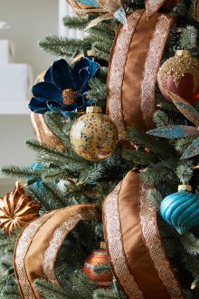 Коледни украси от панделки