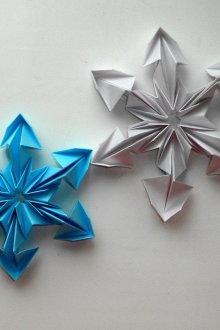 Хартиена модулна снежинка
