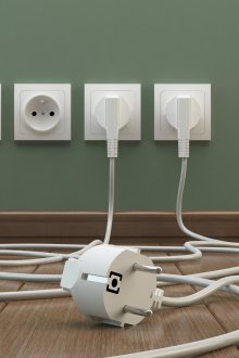 Бял електрически контакт