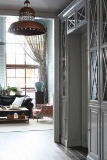 Сложно огледало в коридора от малки огледала