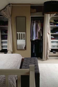 Таванска спалня с съблекалня