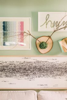 Декорация за стена в еко стил