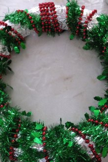 Коледен венец от тензух