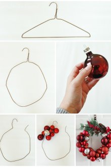 Коледен венец от закачалка