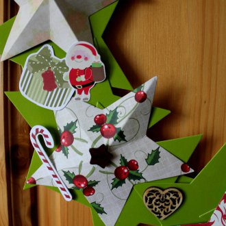 Коледен венец от звезди