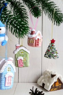 Глинени коледни украси