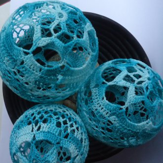 Плетене на една кука украса за коледно дърво