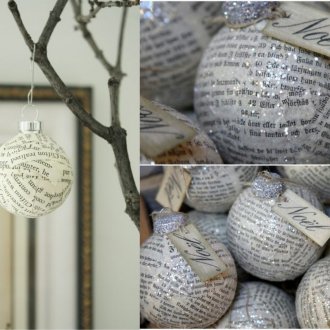 Украшения за коледно дърво от Papier-mâché