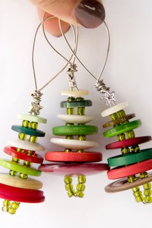 Прости украси за коледни копчета