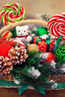 Новогодишен подарък с бонбони