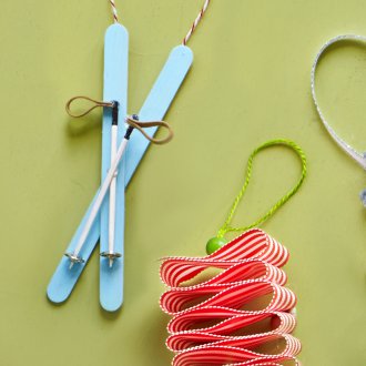 Коледни занаяти, изработени от панделка