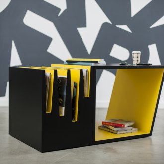 Yellow-black coffee table