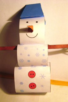 Картонен снежен човек