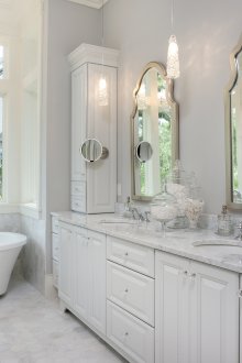 Bilik mandi tanpa tandas dengan dua tenggelam