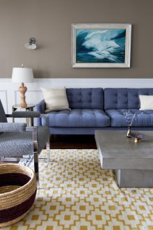 Комбинацията от цветове в хола