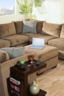 Convenient wooden coffee table