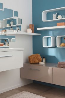 Рафтове в модерна баня