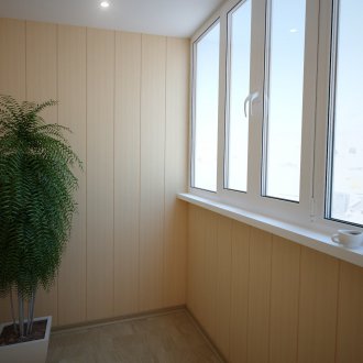 PVC панели на балкона