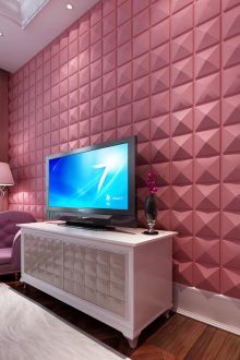 PVC панели розови