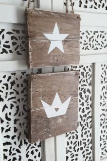 Дървен декоративен панел с щампа