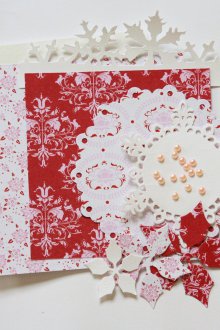Ажурна коледна картичка