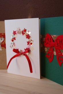 Картичка за Нова година от хартия