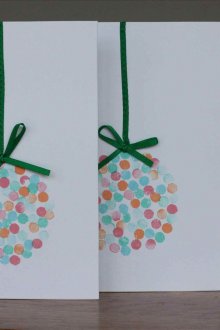 Новогодишен минимализъм на картички