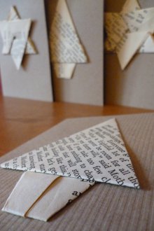 Оригами новогодишна карта