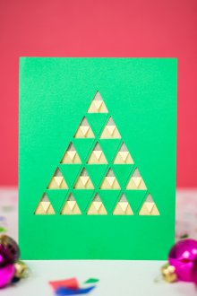 Новогодишна картичка Киригами