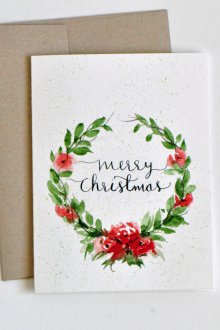 Новогодишна картичка с модел