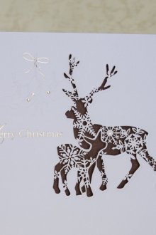 Новогодишна карта със снежинки