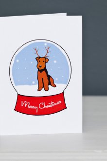 Новогодишна карта с куче