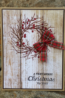 Новогодишна картичка с венец