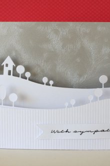 Нова година зимна картичка