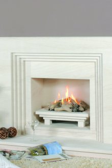 Weihnachtskamin aus dem Kasten heraus dekorativ