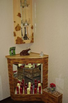 Weihnachtskamin aus der Kiste und Sperrholz