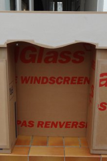 Weihnachtskamin aus der Box an der Basis