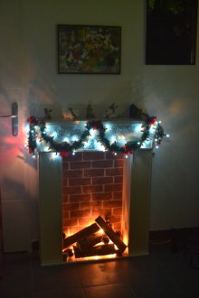 Neujahrskamin aus der Box schmal