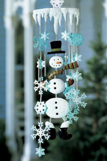 Как да си направим висящ снежен човек